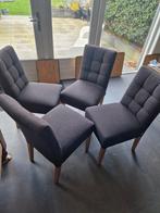 Eetkamerstoelen en bankje, Huis en Inrichting, Ophalen, Gebruikt, Grijs