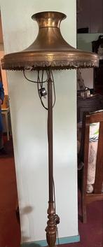 Antieke bronzen staande schemerlamp jaren ‘20, Huis en Inrichting, Ophalen, Overige materialen, Gebruikt, Jaren '20