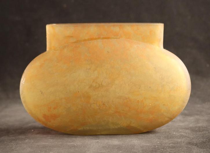 Pâte de verre vaas van Daum - Nancy, Antiek en Kunst, Antiek | Vazen, Ophalen of Verzenden