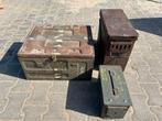 Vintage oude leger munitie kisten, Ophalen, Minder dan 50 cm, Gebruikt, Minder dan 50 cm