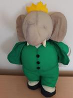 Babar : Vintage Knuffel in parachutestof (40cm), Ophalen of Verzenden, Gebruikt, Actiefiguur of Pop