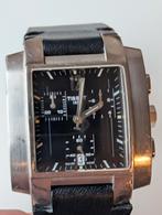 Tissot Heren Polshorloge - Zwart, Sieraden, Tassen en Uiterlijk, Horloges | Heren, Staal, Polshorloge, Ophalen of Verzenden, Leer