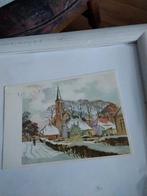 H.E. ROODENBURG. DORPSKERK IN DE WI TER 1976, Ophalen of Verzenden, 1960 tot 1980, Groningen