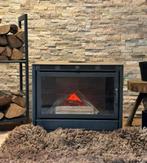 Houtkachel met 3 zijde glas, Ophalen, Zo goed als nieuw, Inbouwhaard, Houthaard