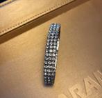 Elastische Strass Armband, Sieraden, Tassen en Uiterlijk, Armbanden, Ophalen of Verzenden, Zo goed als nieuw, Elastiek, Zilver