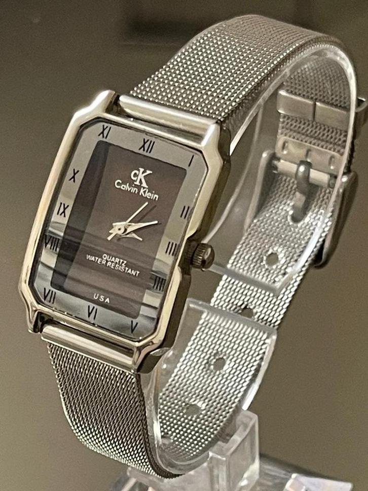Diversen design dameshorloges, Sieraden, Tassen en Uiterlijk, Horloges | Dames, Zo goed als nieuw, Overige merken, Staal, Met strass