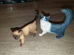 2 hele oude schleich poezen (16604 en 16652), Ophalen of Verzenden, Zo goed als nieuw, Hond of Kat, Beeldje of Figuurtje
