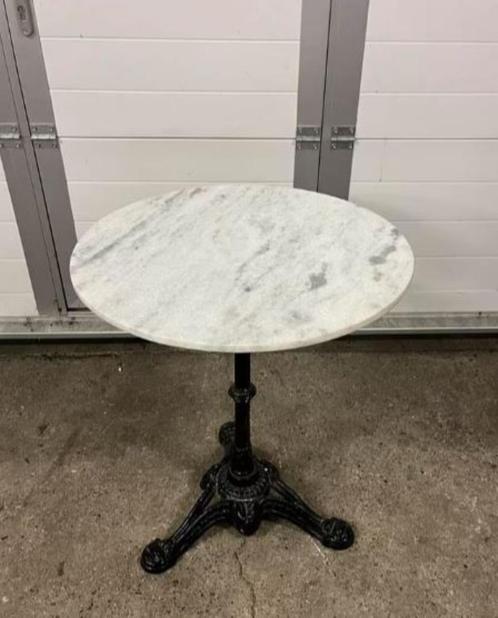 2 stuks luxe franse bistro marmeren horeca tafels, Antiek en Kunst, Antiek | Meubels | Tafels, Ophalen