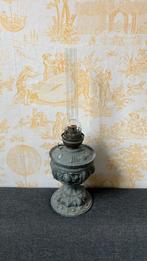 Olie lamp Ø 14 cm Koperen hals Tin Kosmos brenner, Ophalen