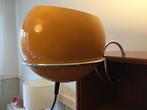 Vintage  oranje  bol lamp met klem systeem, Ophalen of Verzenden, Zo goed als nieuw, Rond, Minder dan 25 cm