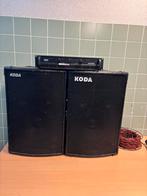 Koda Speakers + Samson Versterker, Muziek en Instrumenten, Versterkers | Keyboard, Monitor en PA, Ophalen, Gebruikt, Minder dan 500 watt