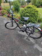 Flyer E-bike M50cm zwart frame 36 volt accu 540Wh, Zo goed als nieuw, 47 tot 51 cm, 50 km per accu of meer, Ophalen