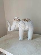 Houten witte olifant uit Bali 1, Antiek en Kunst, Ophalen of Verzenden