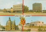 GENNEP Plein Stadhuis Flat Groeten, Verzamelen, Ansichtkaarten | Nederland, Verzenden, 1960 tot 1980, Ongelopen, Limburg