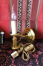 Brocante wandlamp goud messing -, Huis en Inrichting, Lampen | Wandlampen, Ophalen of Verzenden, Zo goed als nieuw, Overige materialen