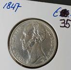 1 gulden 1847 Nederland, Postzegels en Munten, Munten | Nederland, Verzenden, Koning Willem II, 1 gulden, Zilver