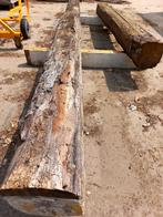 Twee oud eiken gebint balken, Ophalen, Zo goed als nieuw, 250 cm of meer, Balken
