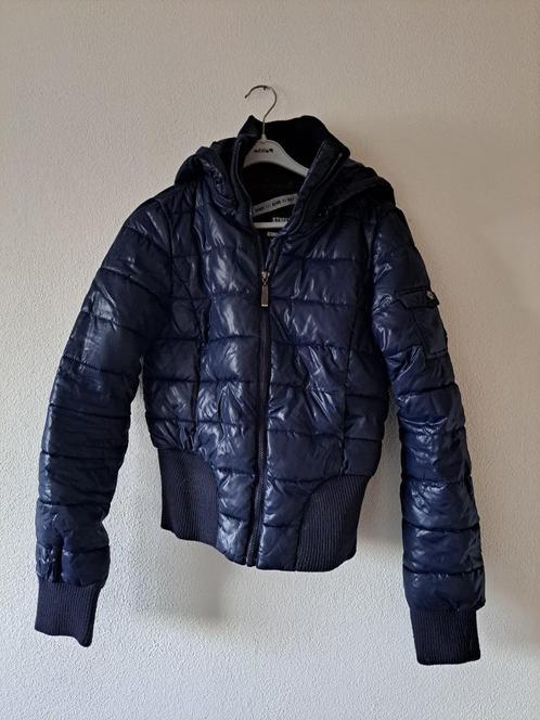 blauwe coolcat jas maat m, Kleding | Dames, Jassen | Winter, Zo goed als nieuw, Maat 38/40 (M), Blauw, Ophalen of Verzenden