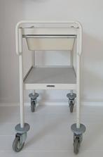 Vintage Ziekenhuis Serveerwagen, (Formica), Ophalen, Vintage Hospital, Metaal of Aluminium, 75 cm of meer
