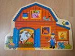 Houten Boerderij Puzzel, 2 tot 4 jaar, 10 tot 50 stukjes, Ophalen of Verzenden, Zo goed als nieuw