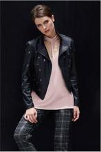 Ribkoff luxe imitatie leer jasje metaal accenten maat 38, Maat 38/40 (M), Verzenden, Zwart, Nieuw