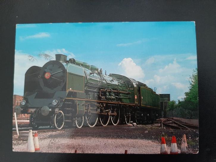 Stoomlocomotief S.N.C.F. Frans Staatsspoor,, Verzamelen, Spoorwegen en Tramwegen, Gebruikt, Trein, Kaart of Prent, Verzenden