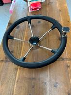 Rvs-polyurethaan stuurwiel met stuurknop 40cm diameter, Watersport en Boten, Onbejend, Nieuw, Ophalen of Verzenden, Onbekend