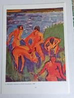 Erich Heckel print Badende Mensen, Ophalen of Verzenden