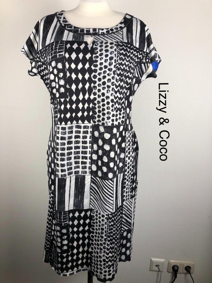 Lizzy & Coco (dubbelzijdig) Jurk  (mt: 42) 17,5/7470, Kleding | Dames, Jurken, Zo goed als nieuw, Maat 42/44 (L), Overige kleuren