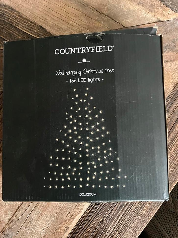Countryfield Wand Kerstboom met LED Verlichting, Diversen, Kerst, Nieuw, Ophalen of Verzenden