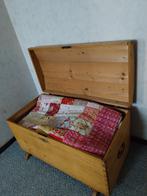 Oude Grenen Dekenkist - Handige Opberger, Huis en Inrichting, Woonaccessoires | Kisten, Ophalen, Gebruikt, 50 tot 100 cm, 75 tot 100 cm