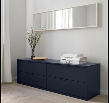 Nordmela IKEA ladekast tv-meubel zwartblauw als nieuw! beschikbaar voor biedingen