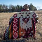 ♥️❤️NIEUW alpaca wol XL plaid deken western rood Loods 5, Ophalen of Verzenden, Zo goed als nieuw