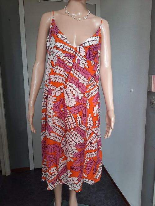Essentiel Antwerp Zomerjurk Maat 40/42, Kleding | Dames, Jurken, Gedragen, Maat 42/44 (L), Oranje, Knielengte, Ophalen of Verzenden