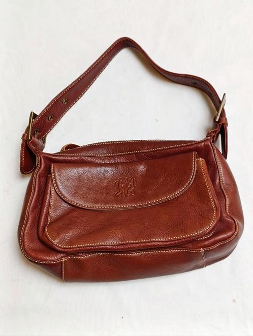 Mooie Cognac kleurige tas, met extra lang hengsel erbij, Sieraden, Tassen en Uiterlijk, Tassen | Schoudertassen, Zo goed als nieuw