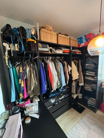Paxkast Ikea bruin/zwart