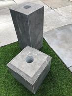 hardsteen sokkel poeren met gat doorboord rond 6 cm, Tuin en Terras, Ophalen, 25 tot 50 cm, Blok, Nieuw