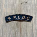 4PLDG canvas embleem, Verzamelen, Militaria | Tweede Wereldoorlog, Ophalen of Verzenden