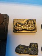 5 ANTIEKE DRUK STEMPELS LOOD STOOMMACHINES ZELDZAME ITEMS., 1:50 tot 1:144, Gebruikt, Ophalen of Verzenden, X
