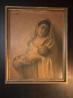 Schilderij maria met kind, Antiek en Kunst, Ophalen of Verzenden