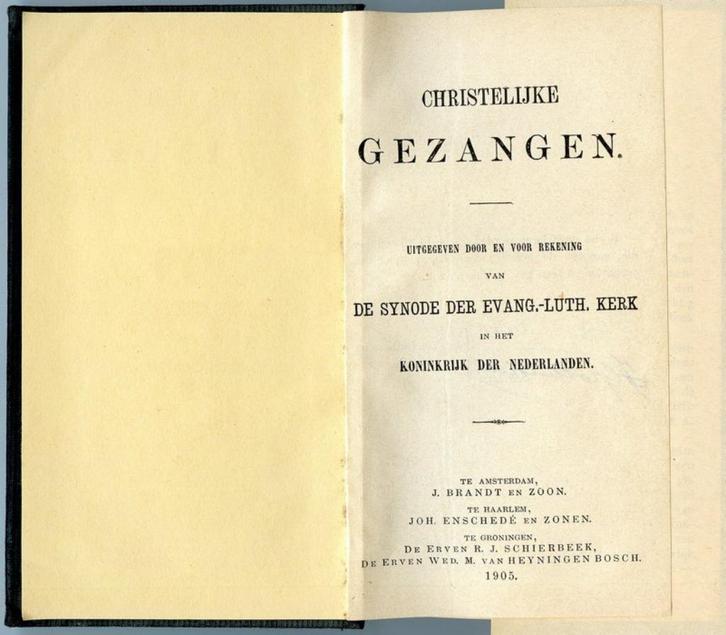 Christelijke Gezangen (Evang.-Luth. Kerk 1905), Boeken, Godsdienst en Theologie, Gelezen, Christendom | Protestants, Ophalen of Verzenden