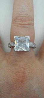 Zilveren Ti Sento ring maat 17.25 nr.957, Verzenden, Zo goed als nieuw, 17 tot 18, Dame