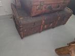 Vintage  hutkoffer, salontafel,  verkleedkisten, Ophalen, Zo goed als nieuw, Minder dan 50 cm