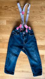 Spijkerbroek met bretels, jurk met tule rok, romper NIEUW, Ophalen of Verzenden, Zo goed als nieuw, Meisje, Jurkje of Rokje