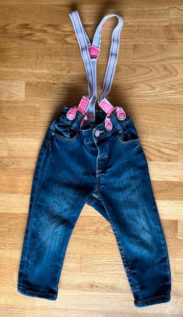 Spijkerbroek met bretels, jurk met tule rok, romper NIEUW beschikbaar voor biedingen