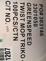 Greenspeed Triko Vlakmoppen 100 st Nieuw met onderstel, Ophalen of Verzenden