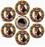 Onderzetters met Ezel afbeeldingen, Ophalen of Verzenden, Nieuw, Glas of Kopje