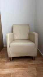 Leren fauteuil, Huis en Inrichting, Fauteuils, Ophalen, Zo goed als nieuw, 50 tot 75 cm, Leer