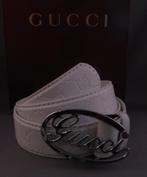 Gucci dames riem - wit - zilveren Gucci gesp - NIEUW, Kleding | Dames, Riemen en Ceinturen, Nieuw, Gucci, 3 tot 5 cm, Wit