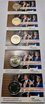 Set van 5 Koningsdubbelportret 2014 2 Euro, Ophalen of Verzenden, Koningin Beatrix, Euro's, Setje